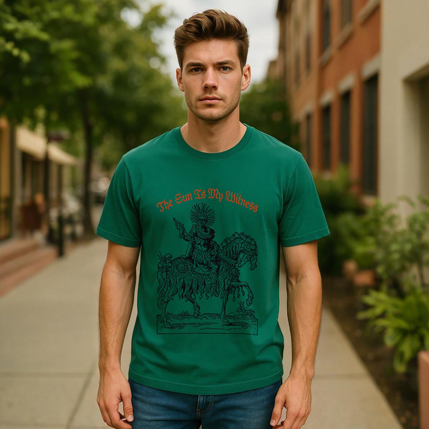 The Sun Is My Witness Neck Short-Sleeve T-Shirt Soft & Breathable