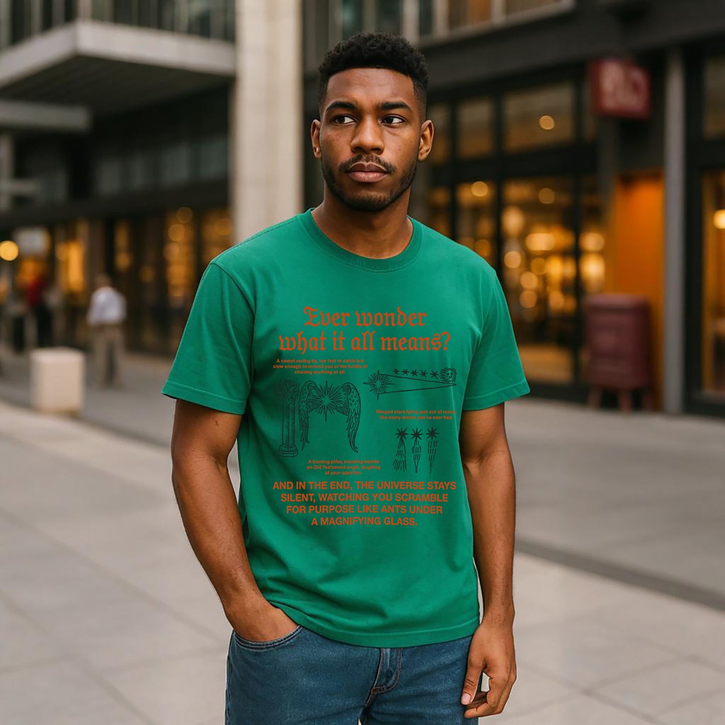 What It All Means Neck Short-Sleeve T-Shirt Soft & Breathable