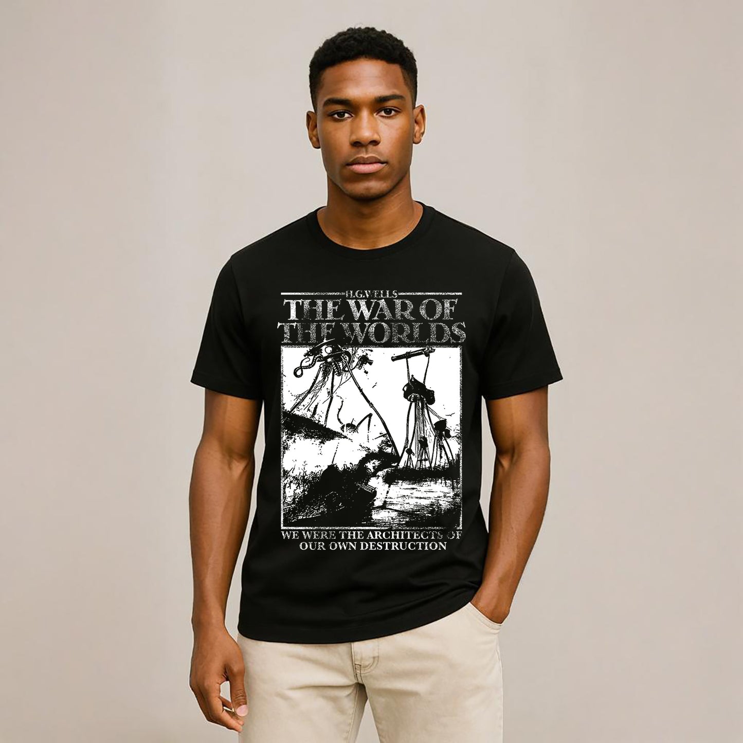 The War of The Worlds Illustrations T-Shirt Soft and Breathable