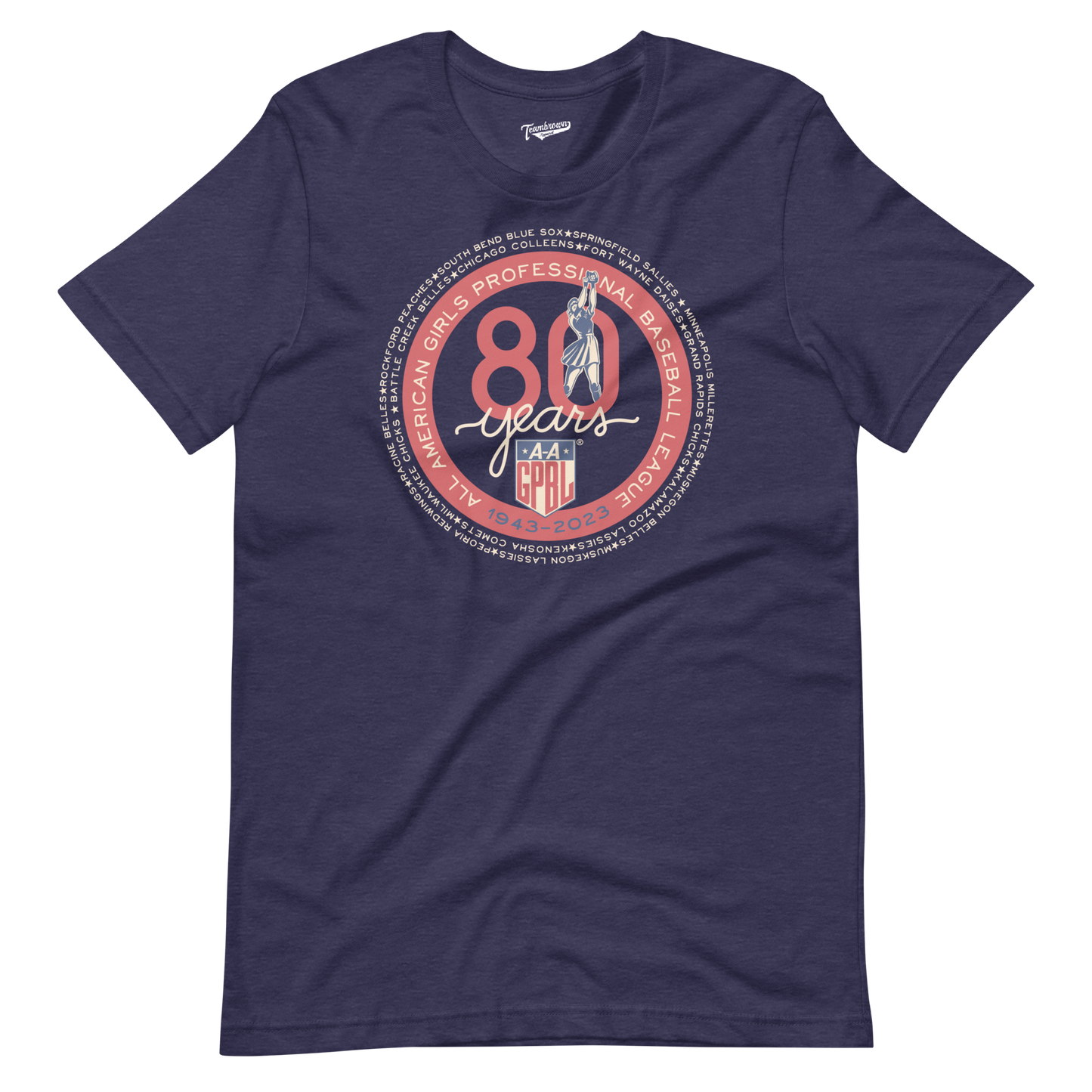 AAGPBL 80th Anniversary - 1943 - 2023 - Unisex T-Shirt