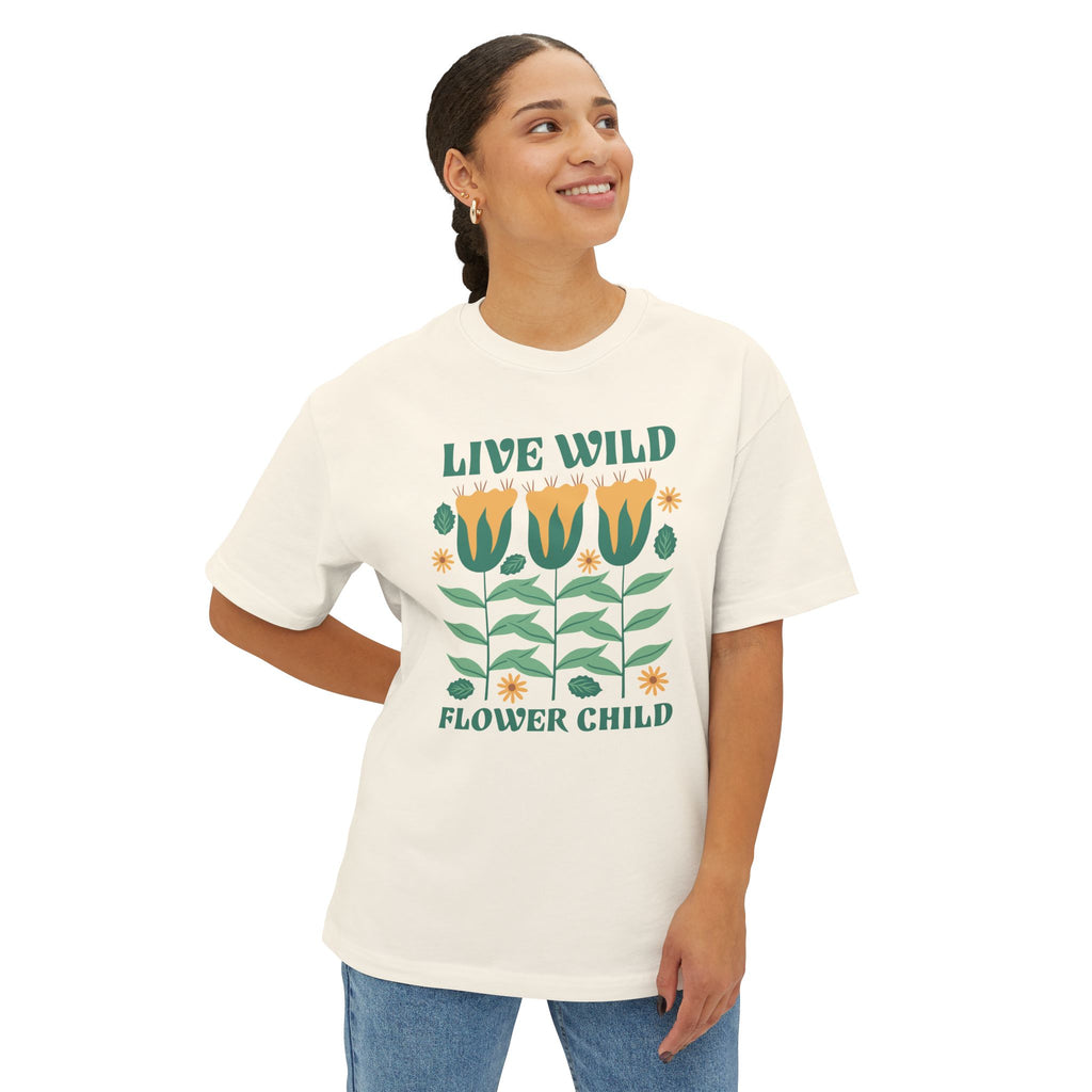 Live Wild Flower Child - Oversized Fit