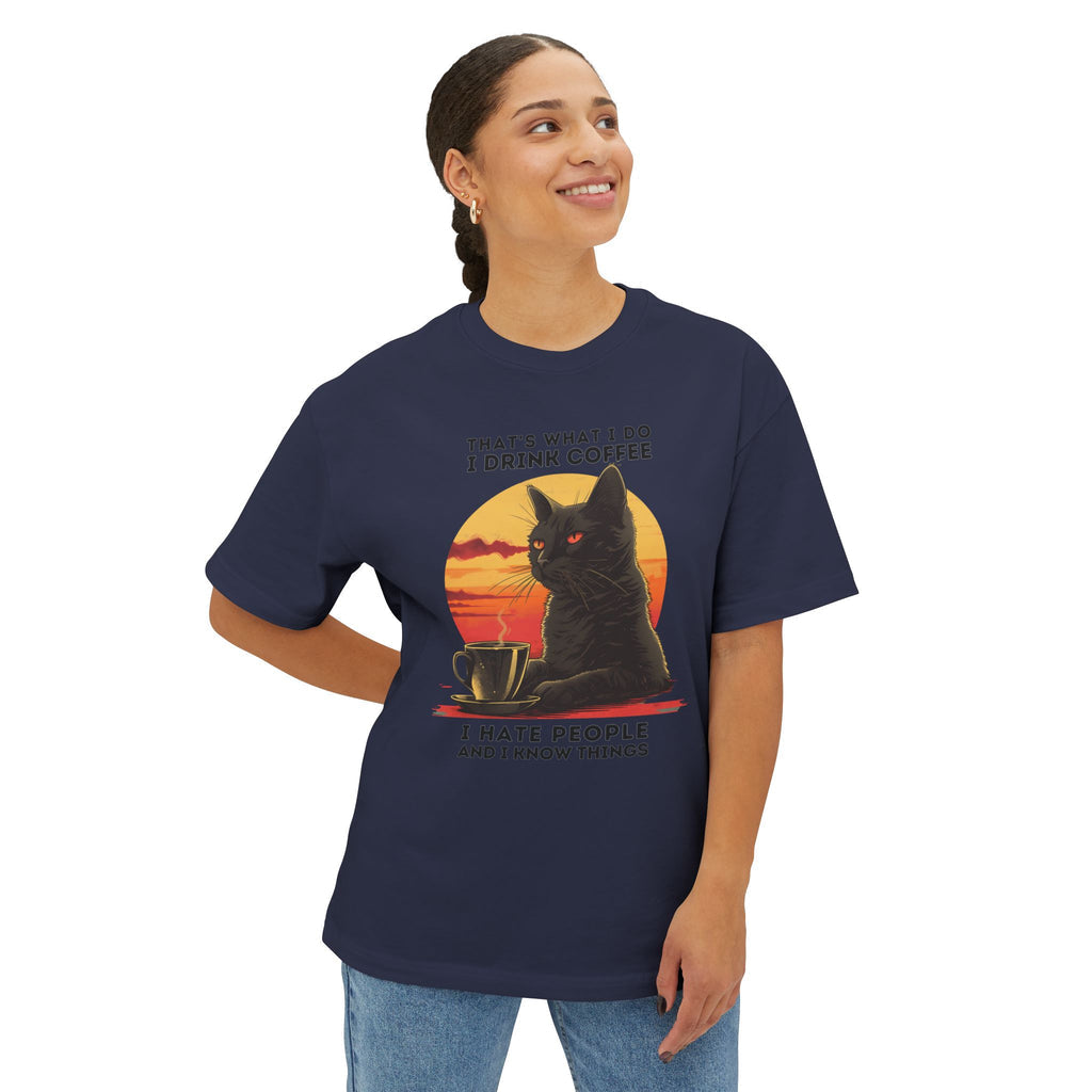 Drink Coffee Hate People - Oversized Fit