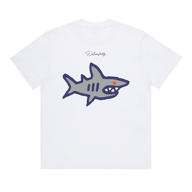 Cute Line Drawing Crew Neck Short-Sleeve T-Shirt Unisex