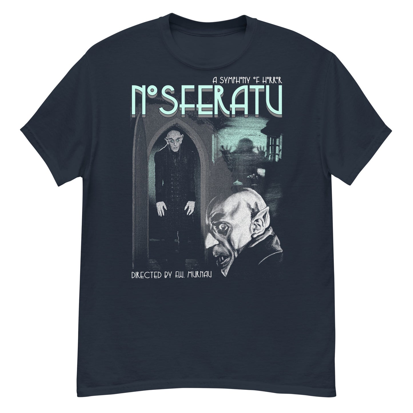 Slient Symphony Of Horror Crew Neck Short-Sleeve T-Shirt Soft and Breathable