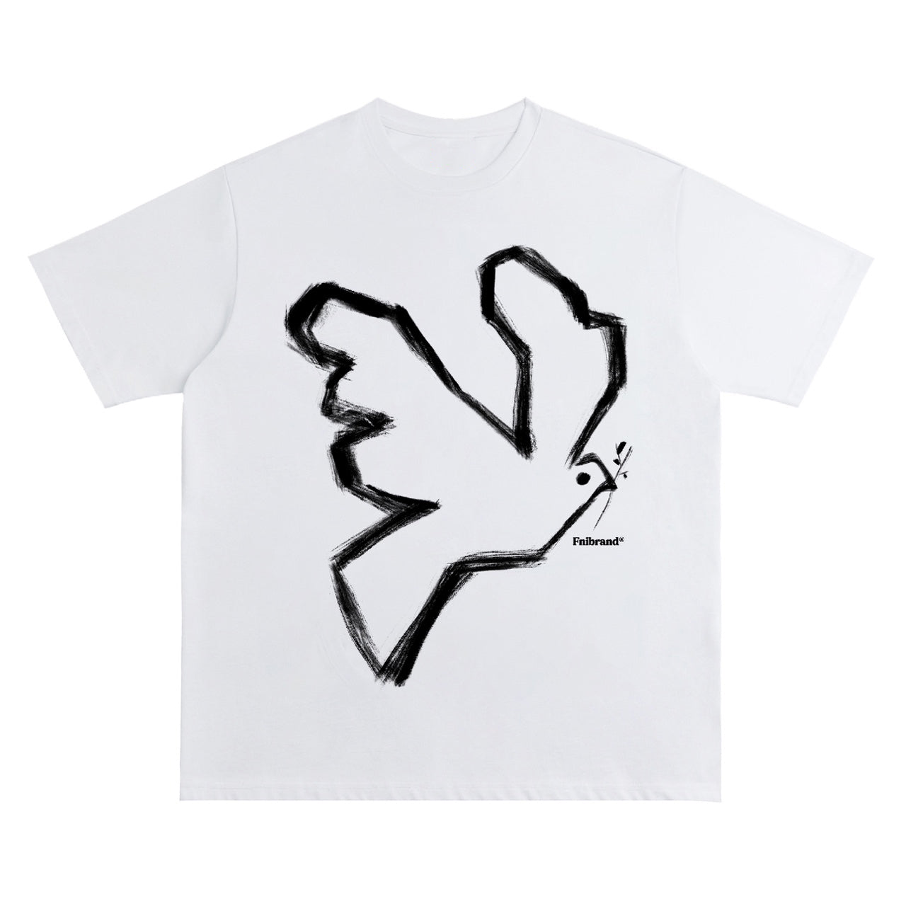 Cute Line Drawing Crew Neck Short-Sleeve T-Shirt Unisex