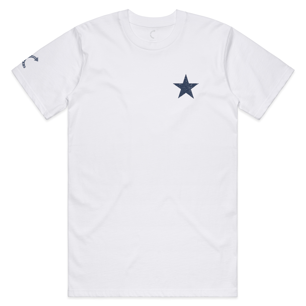 Courtesy Of The Red, White & Blue Neck Short-Sleeve T-Shirt Soft & Breathable