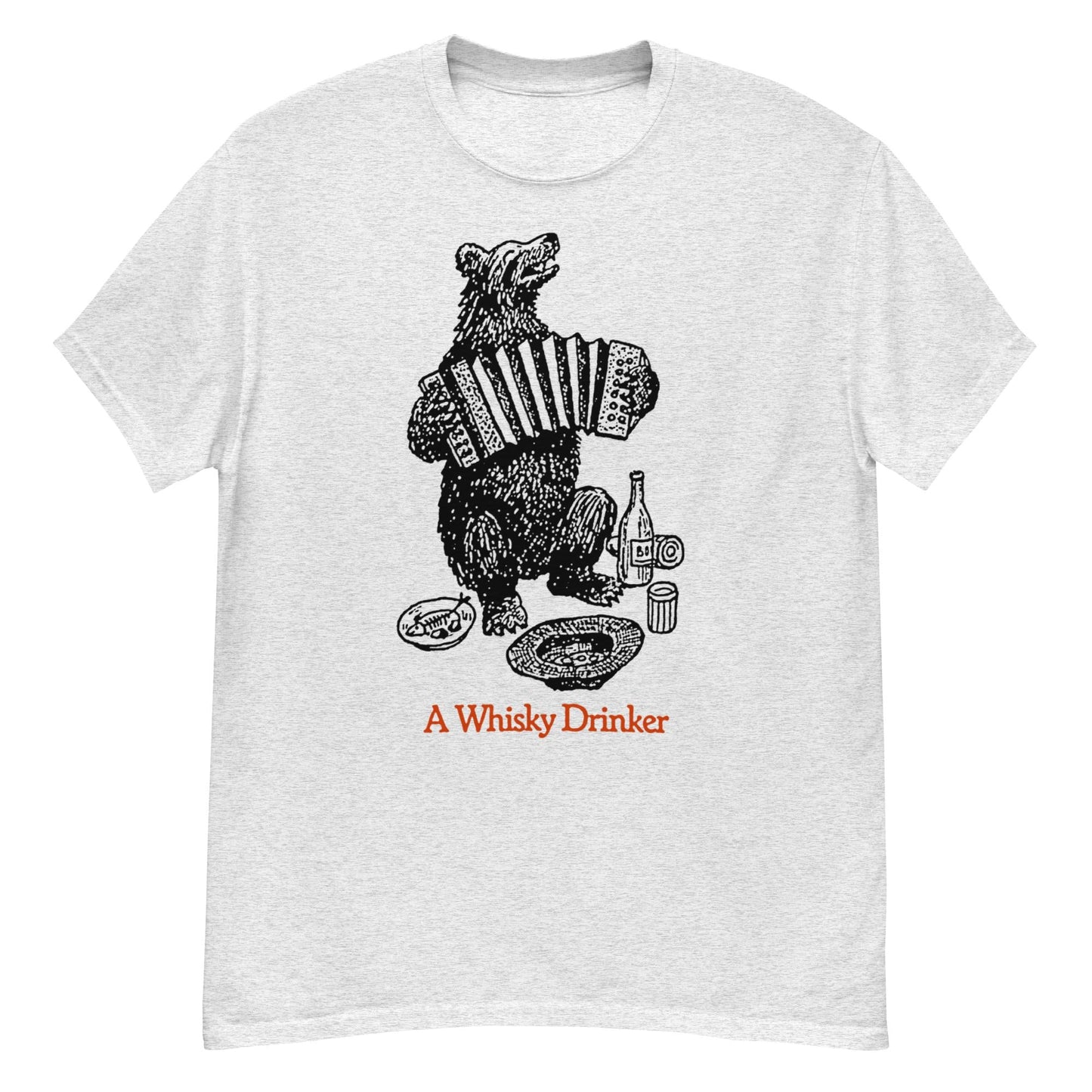 A Whiskey Drinker Tee Crew Neck Short-Sleeve T-Shirt Soft & Breathable