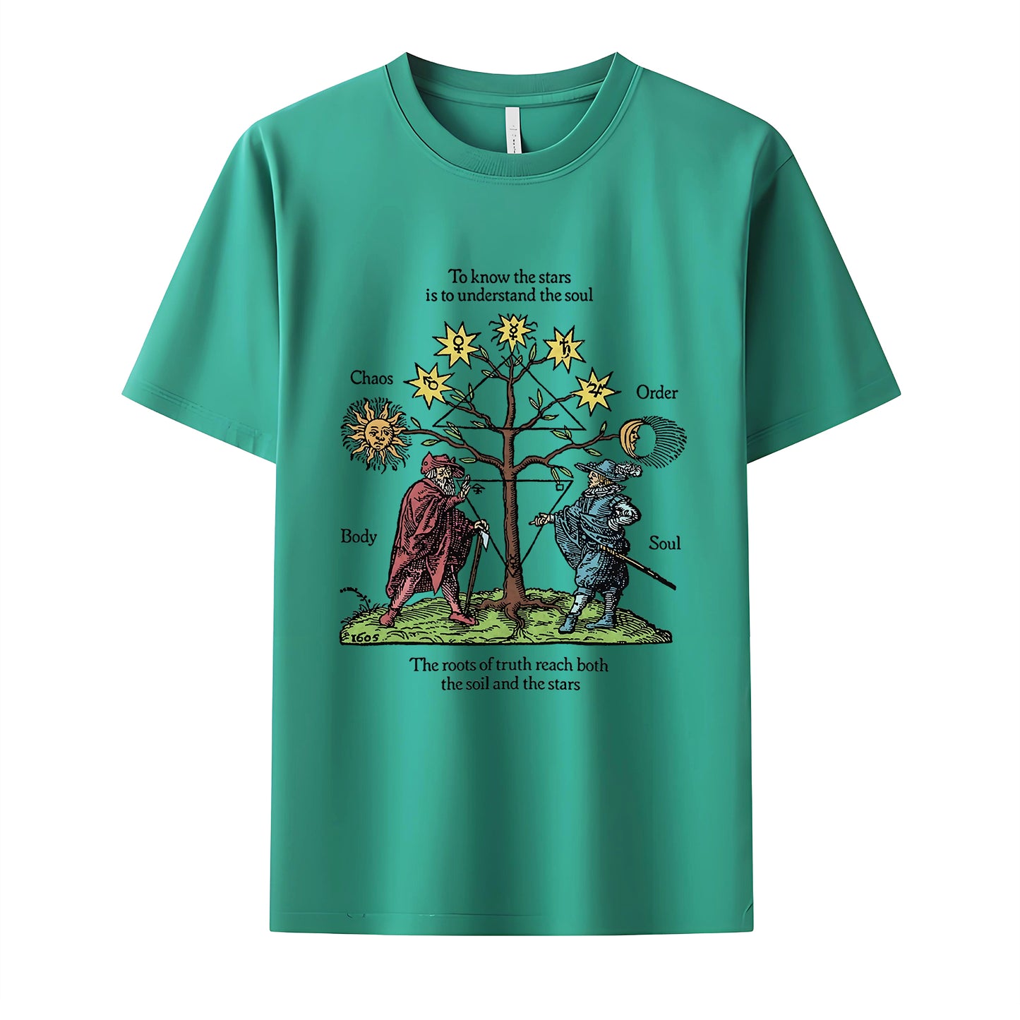 Roots of Truth Neck Short-Sleeve T-Shirt Soft & Breathable