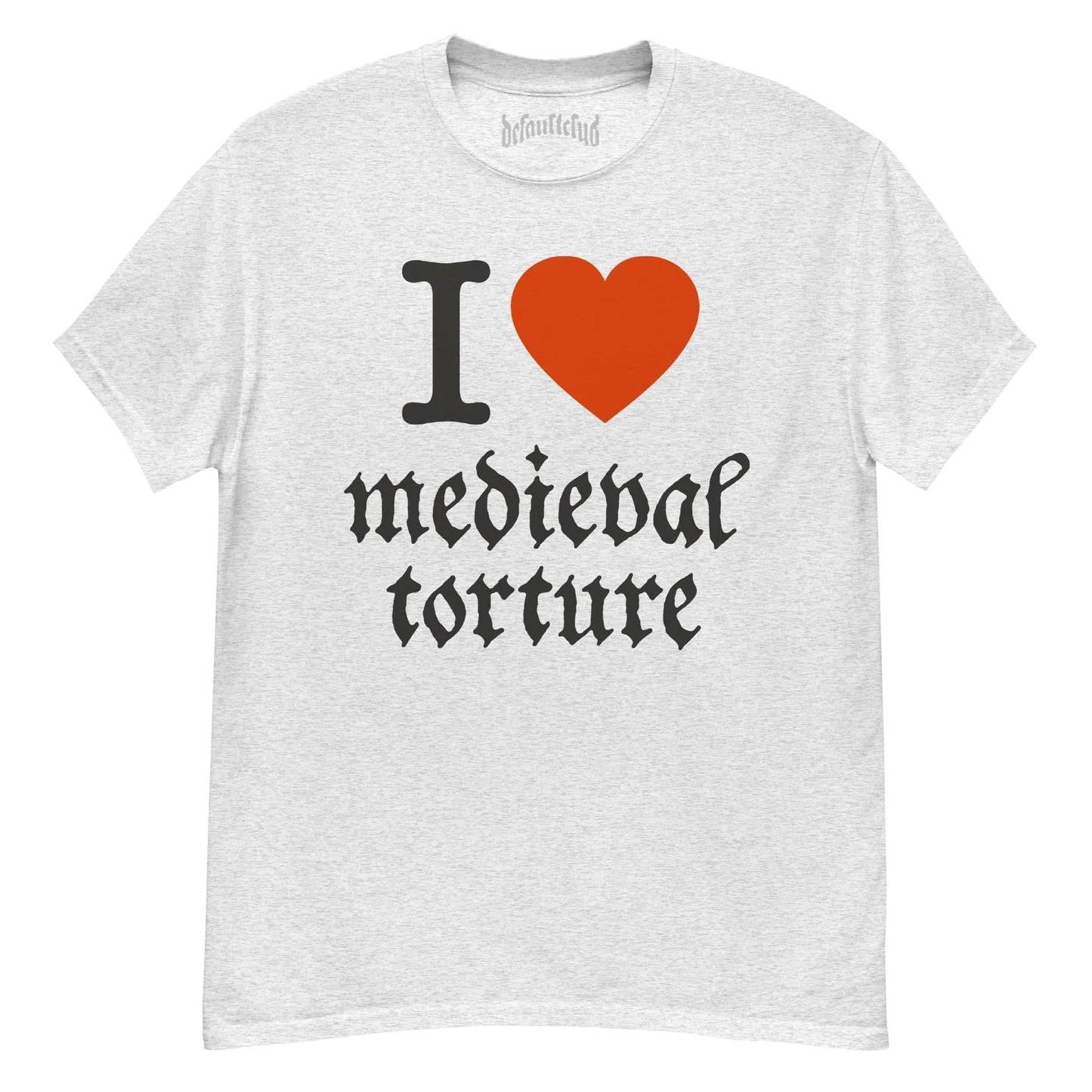 I Love Medieval Torture Neck Short-Sleeve T-Shirt Soft & Breathable