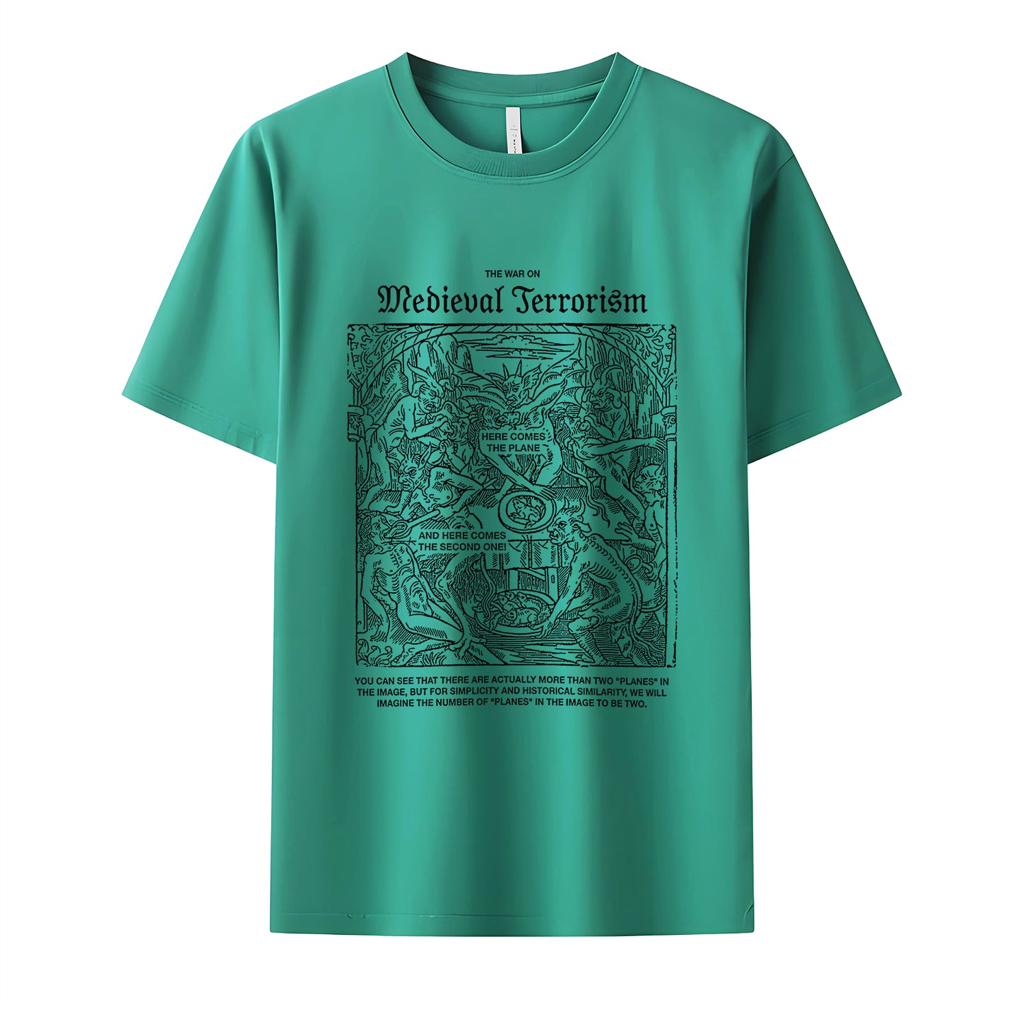 Medieval Terror Neck Short-Sleeve T-Shirt Soft & Breathable