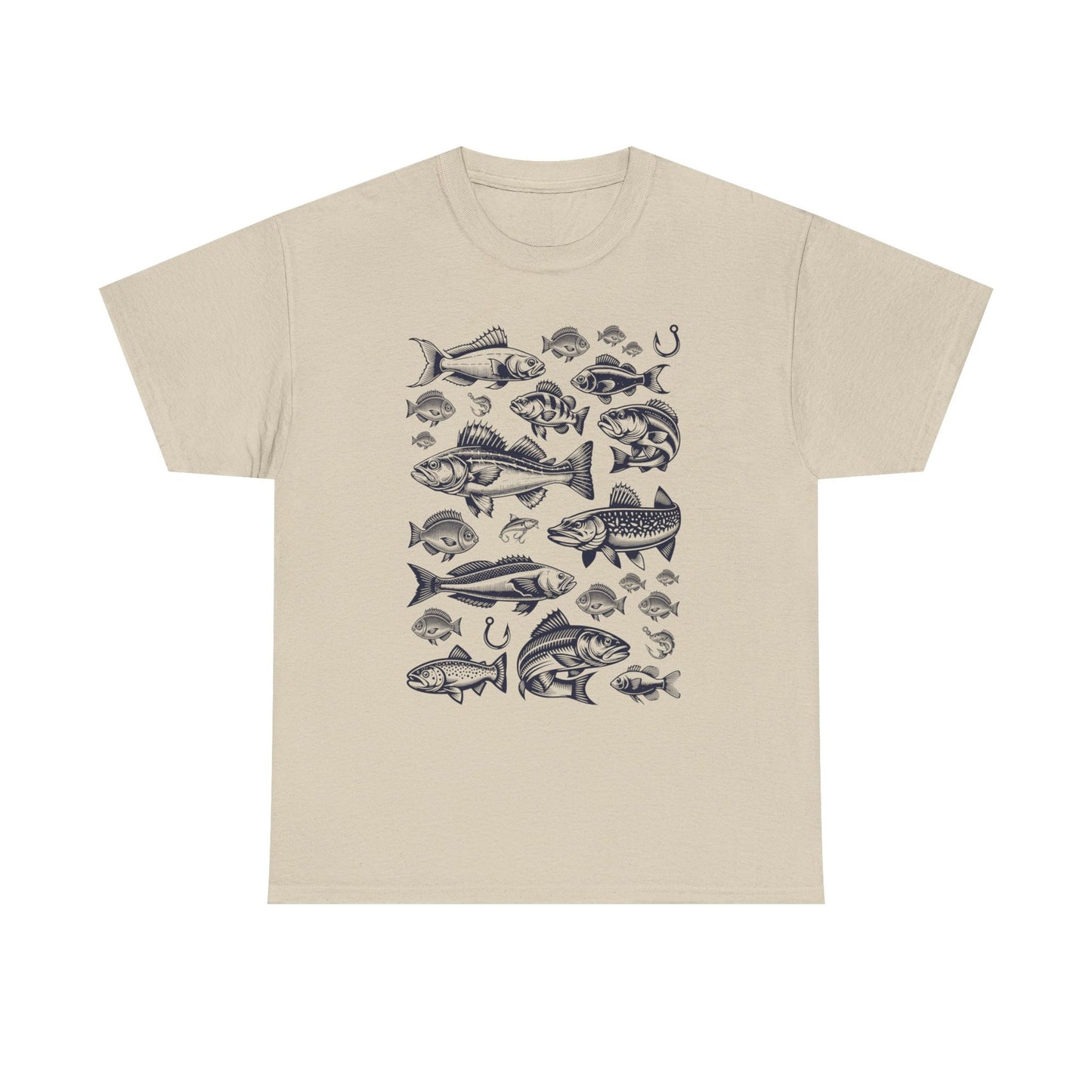 1-Fishing Puns Shirt Crew Neck Short-Sleeve T-Shirt – Classic & Comfortable