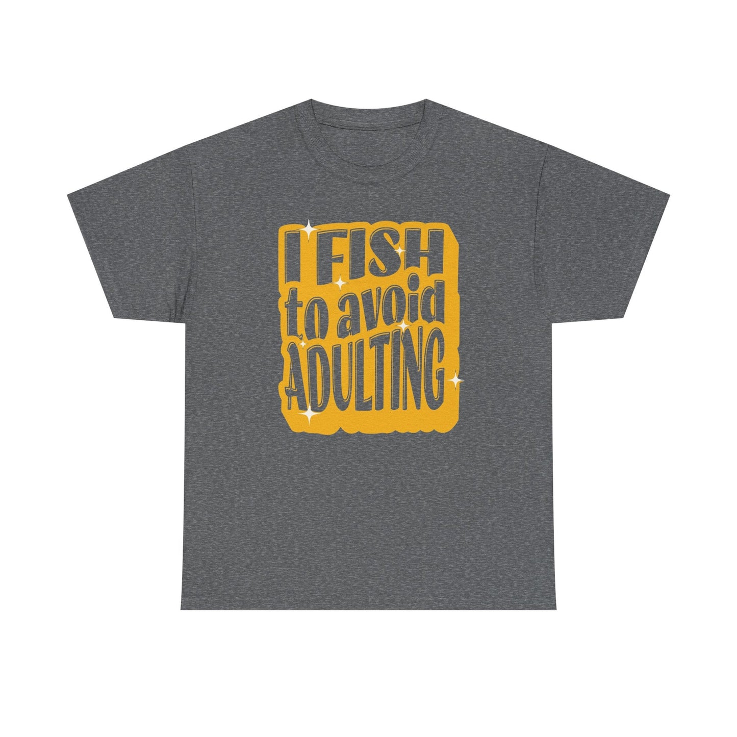 12-Fishing Puns Shirt Crew Neck Short-Sleeve T-Shirt – Classic & Comfortable