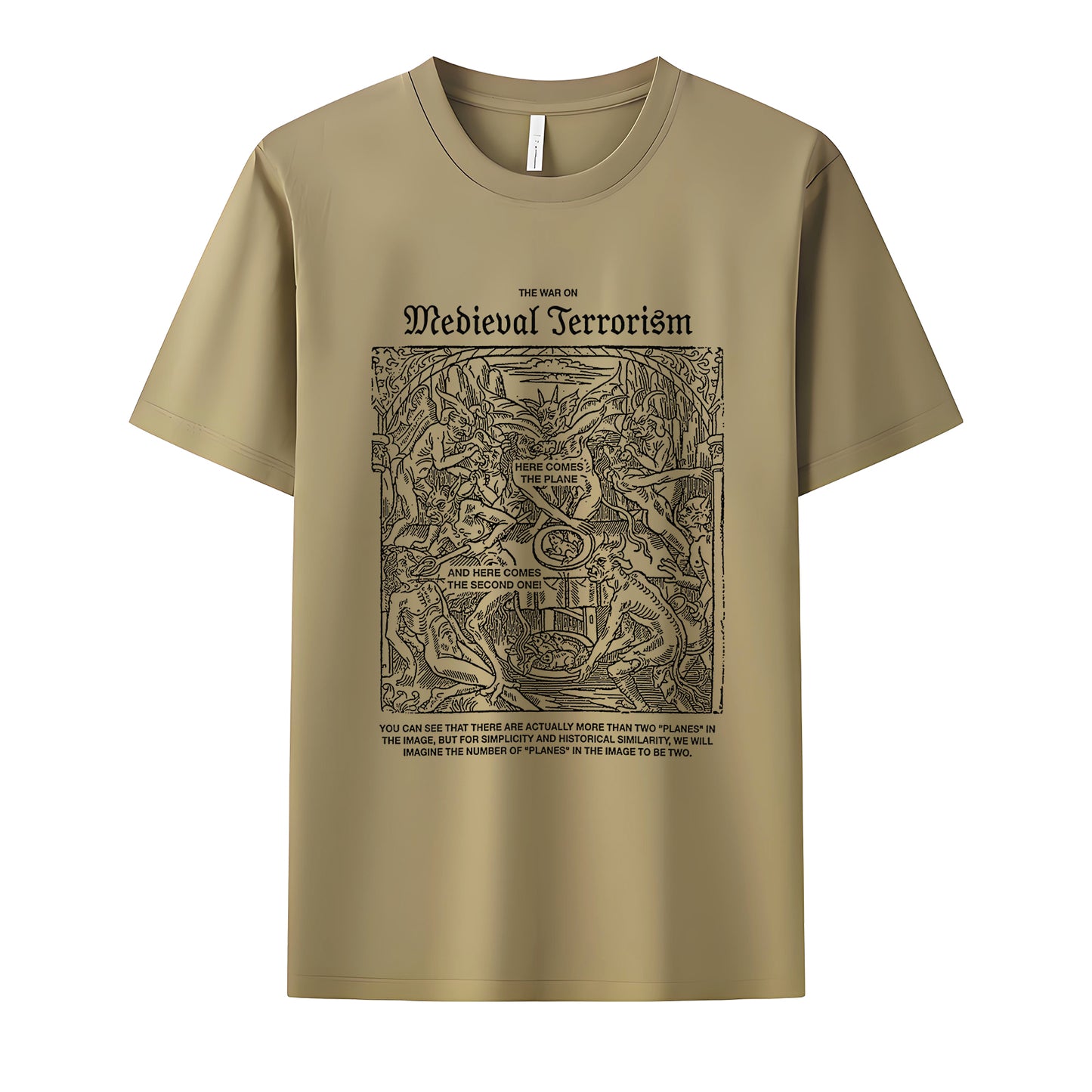 Medieval Terror Neck Short-Sleeve T-Shirt Soft & Breathable