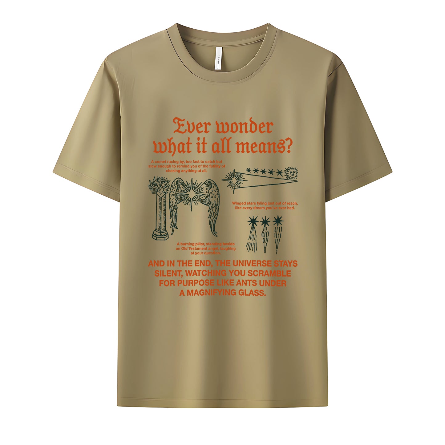 What It All Means Neck Short-Sleeve T-Shirt Soft & Breathable