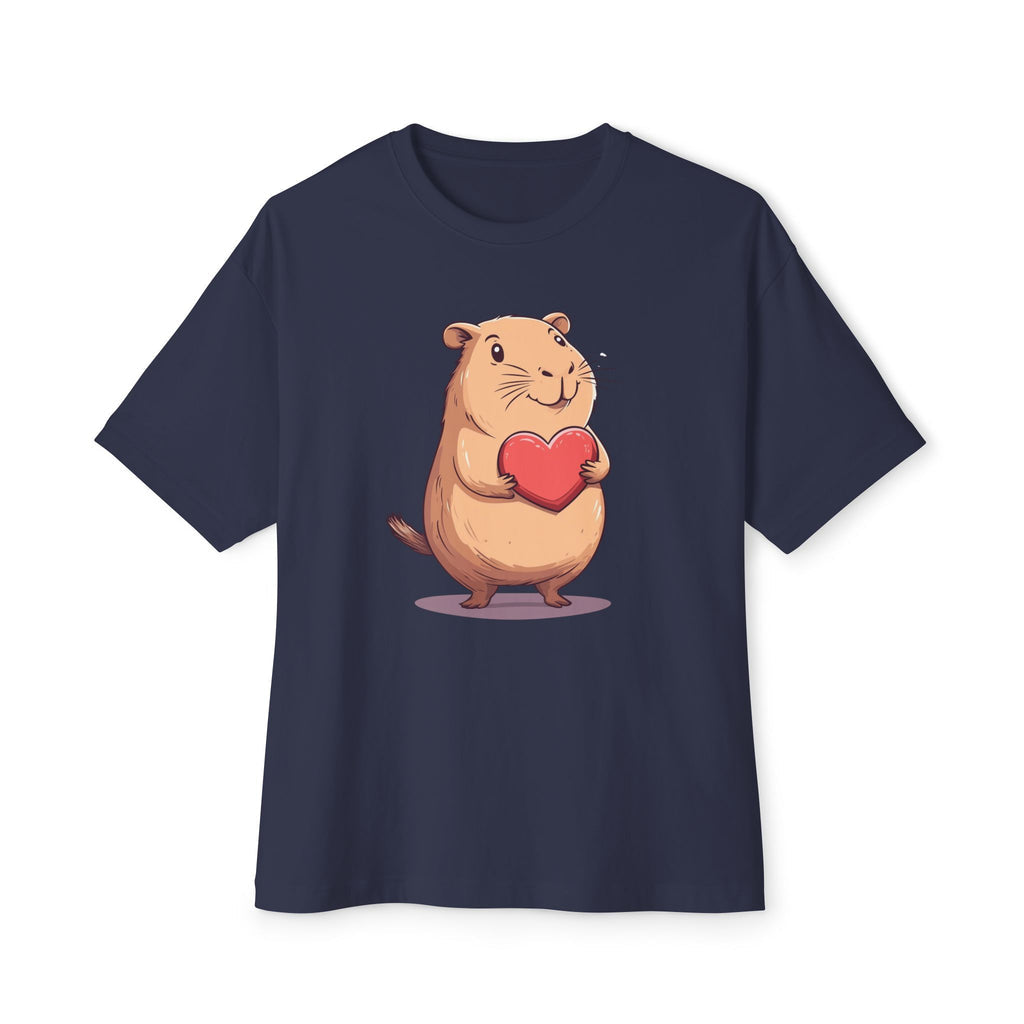 Heart Capybara - Oversized Fit