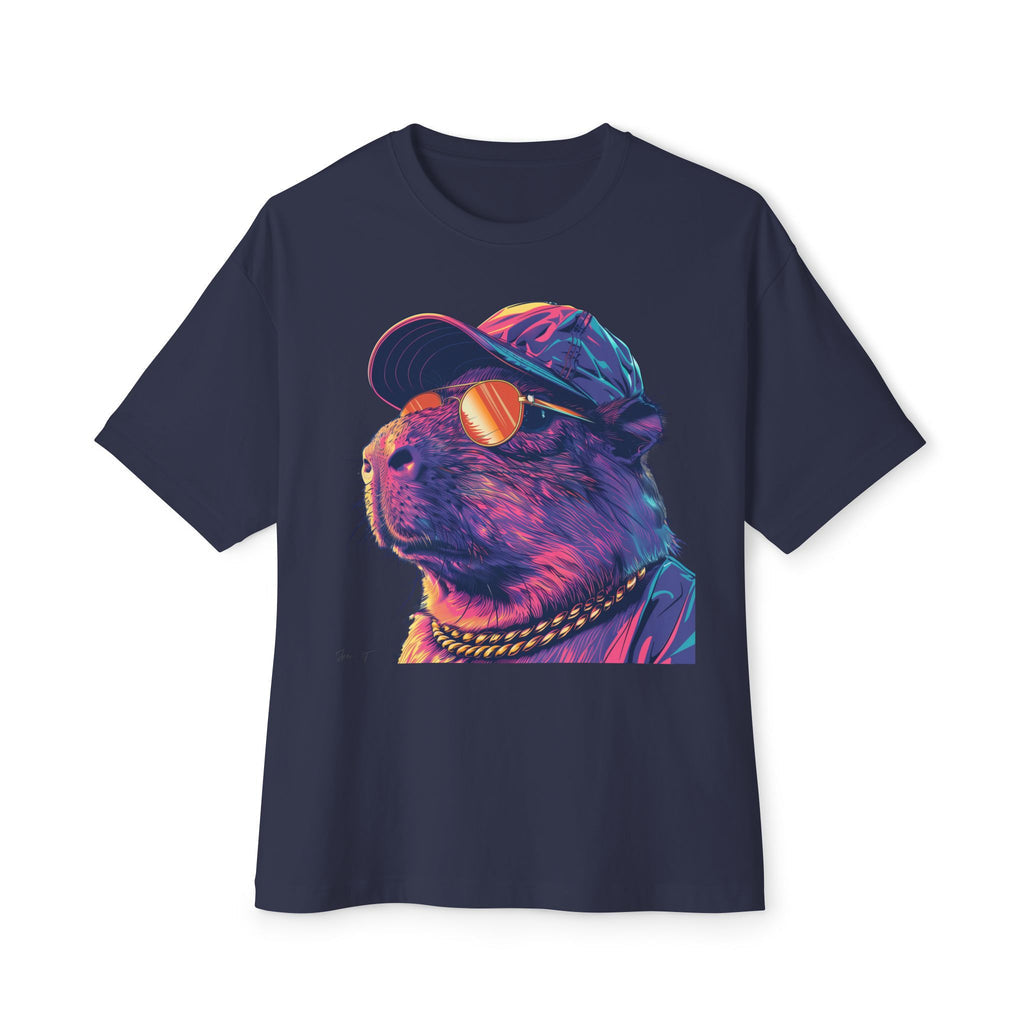 Capybara In Baseball Cap - Oversized Fit