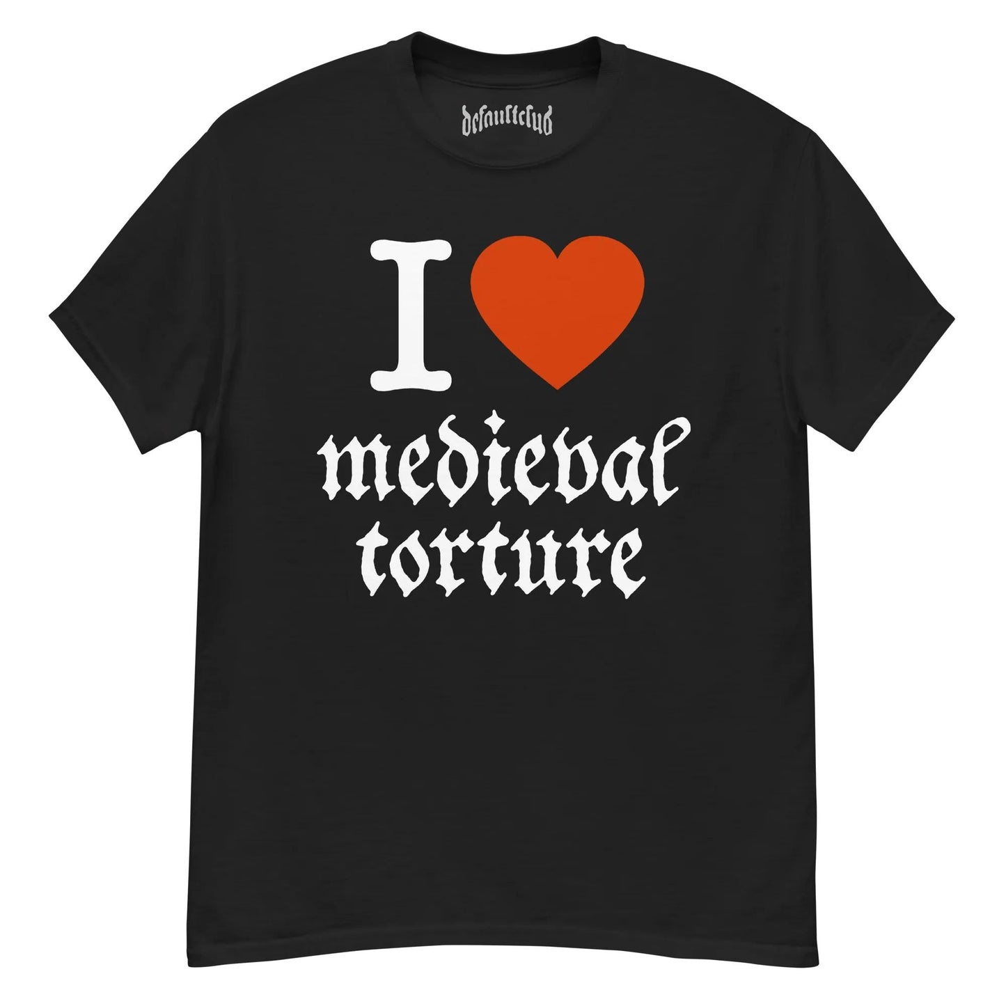 I Love Medieval Torture Neck Short-Sleeve T-Shirt Soft & Breathable