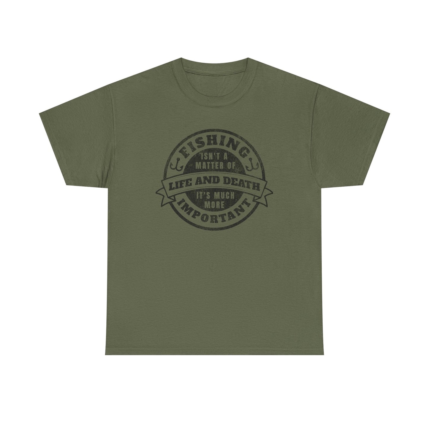 6-Fishing Puns Shirt Crew Neck Short-Sleeve T-Shirt – Classic & Comfortable