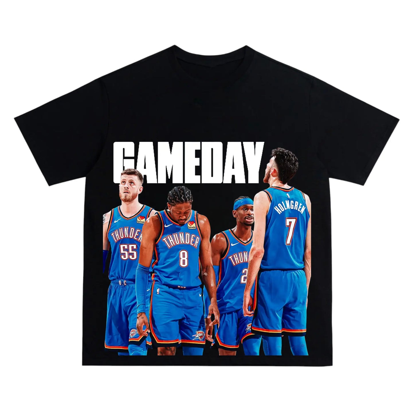 Thunder GAMEDAY Shirt OKC Basketball Fan Tee Gift for Basketball Enthusiast