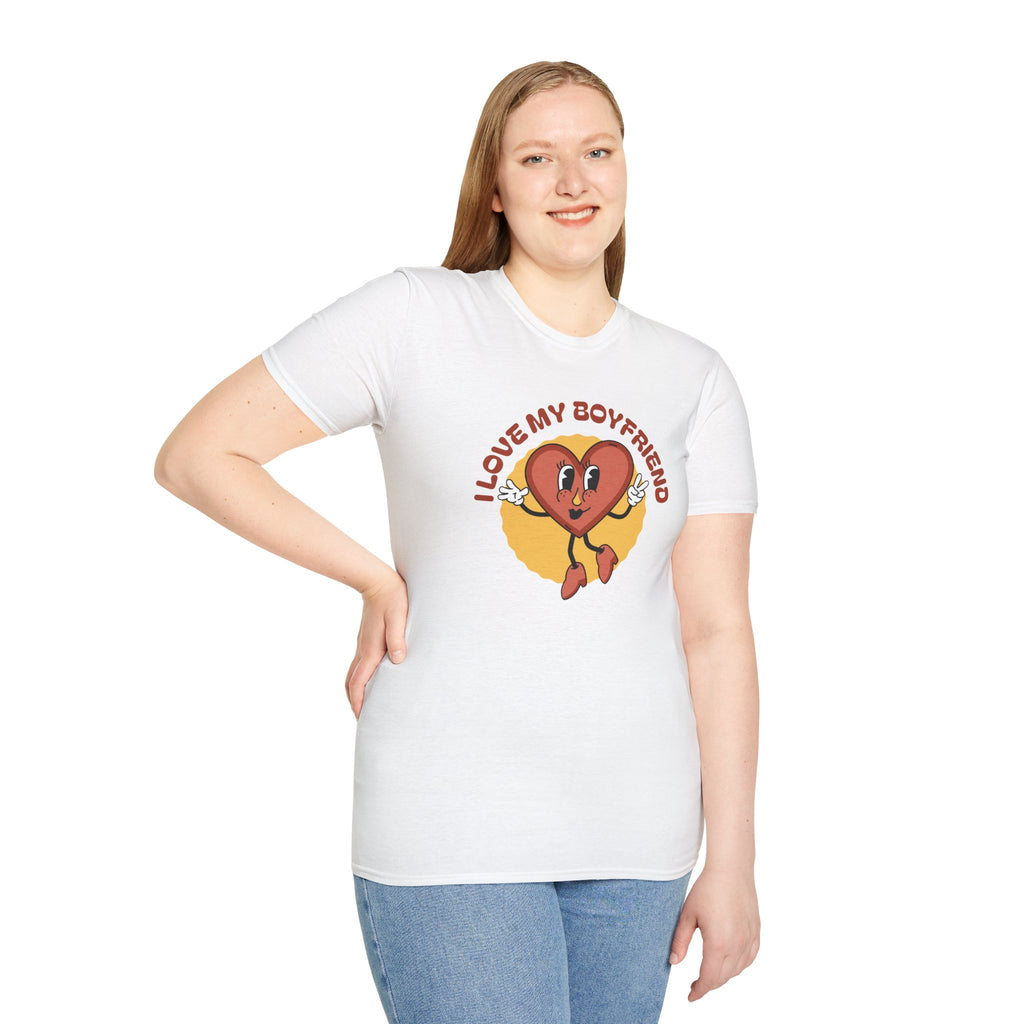 Cute Retro I LOVE MY BOYFRIEND - Classic Fit