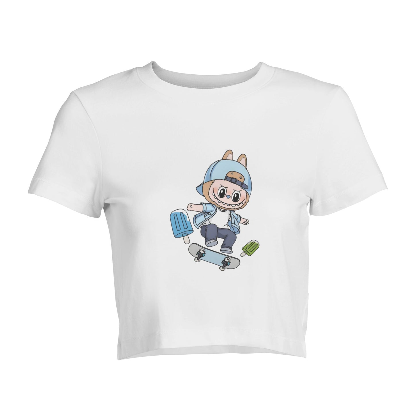Funny Labubu The Monsters Crew Neck Short Sleeve T-Shirt For Labubu Lover Birthday Gifts