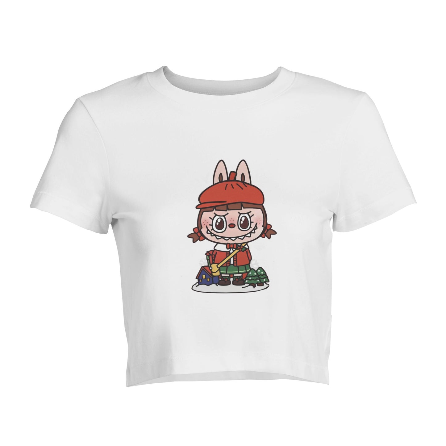 Funny Labubu The Monsters Crew Neck Short Sleeve T-Shirt For Labubu Lover Birthday Gifts