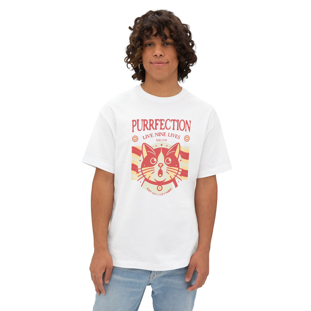 Cute Cat Retro - Oversized Fit