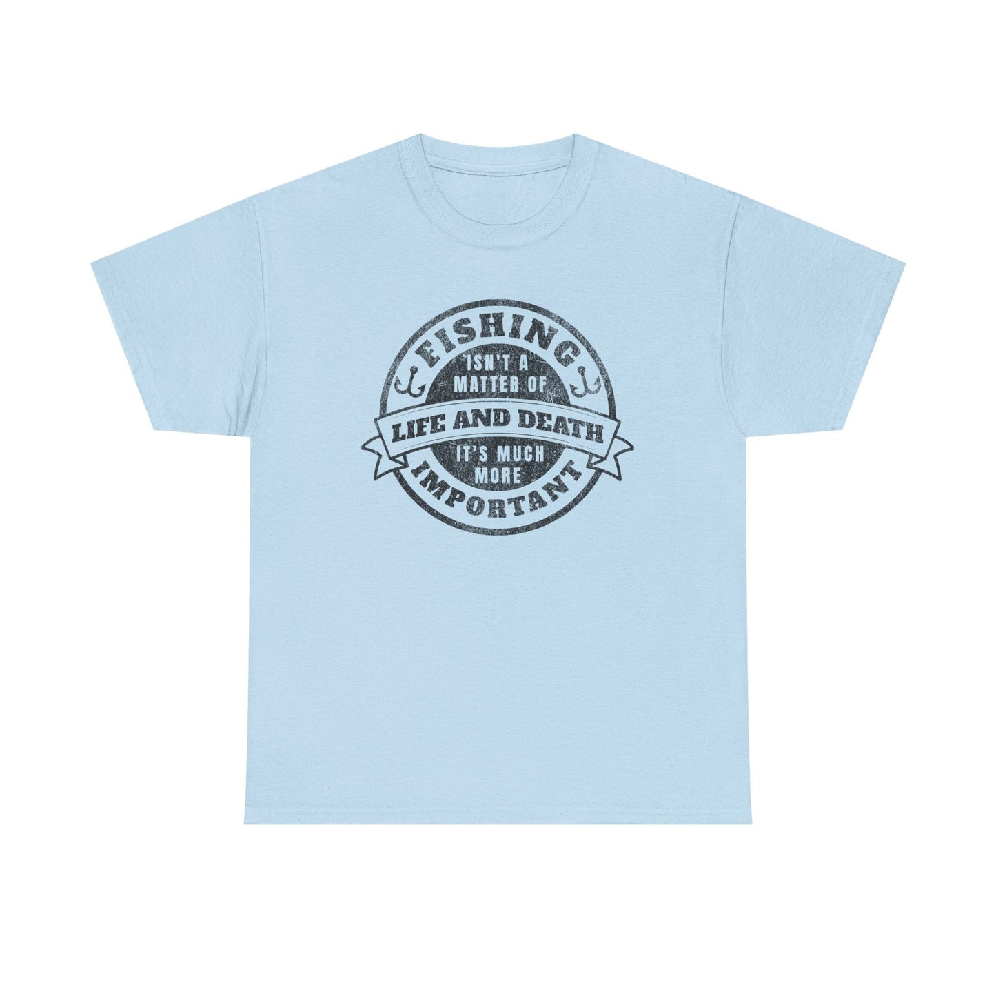 6-Fishing Puns Shirt Crew Neck Short-Sleeve T-Shirt – Classic & Comfortable