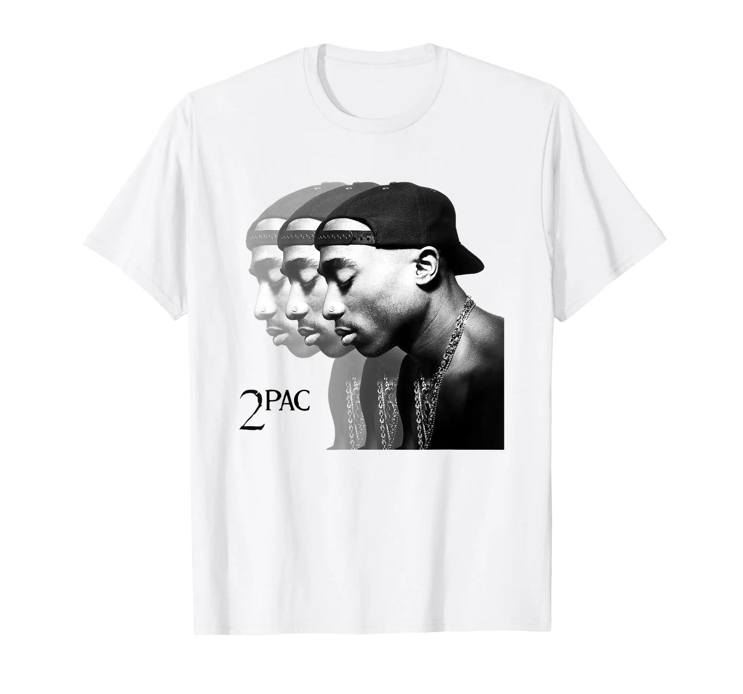 Tupac Inspired Crew Neck Short-Sleeve T-Shirt Soft and Breathable
