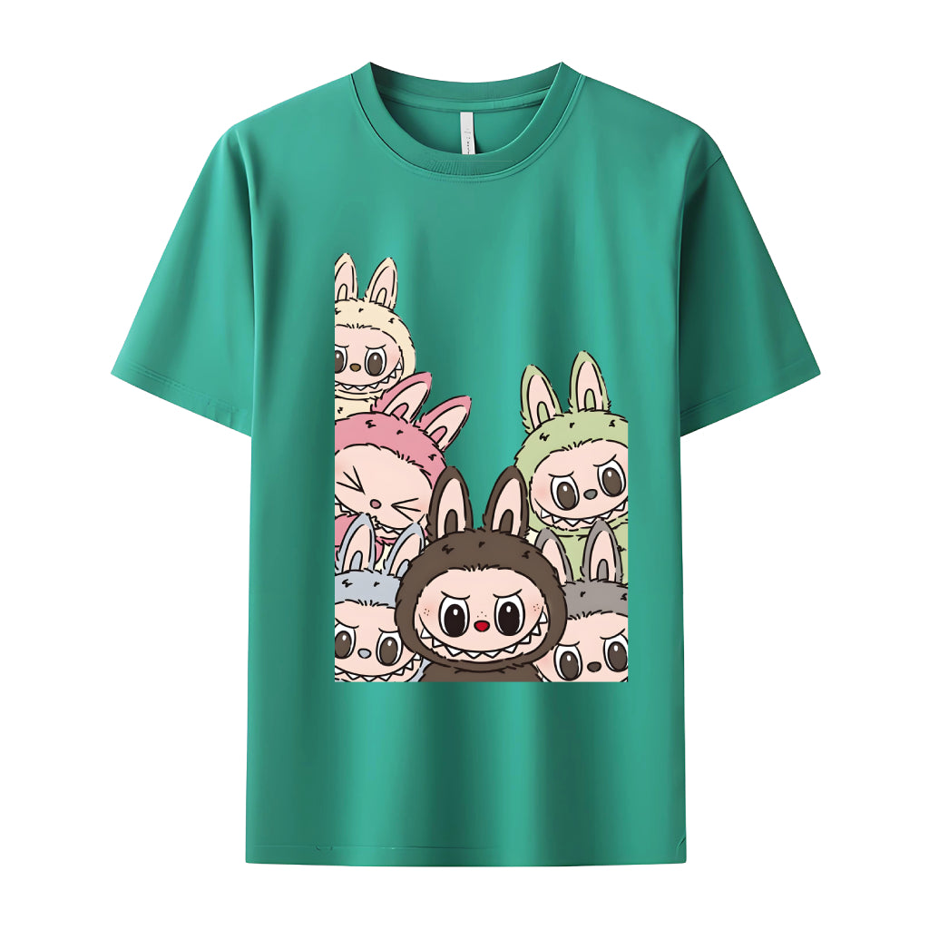 Labubu Squad The Monsters Crew Neck T-Shirt For Labubu Lover Gifts for Her