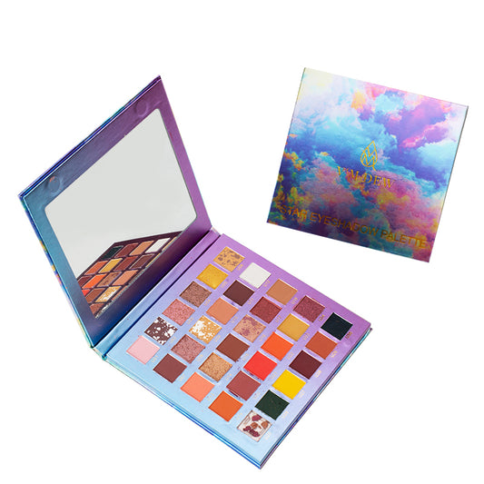 V'M DEW PRO 30-Color Eyeshadow Palette - Ultra-Pigmented, Waterproof and Multi-Texture