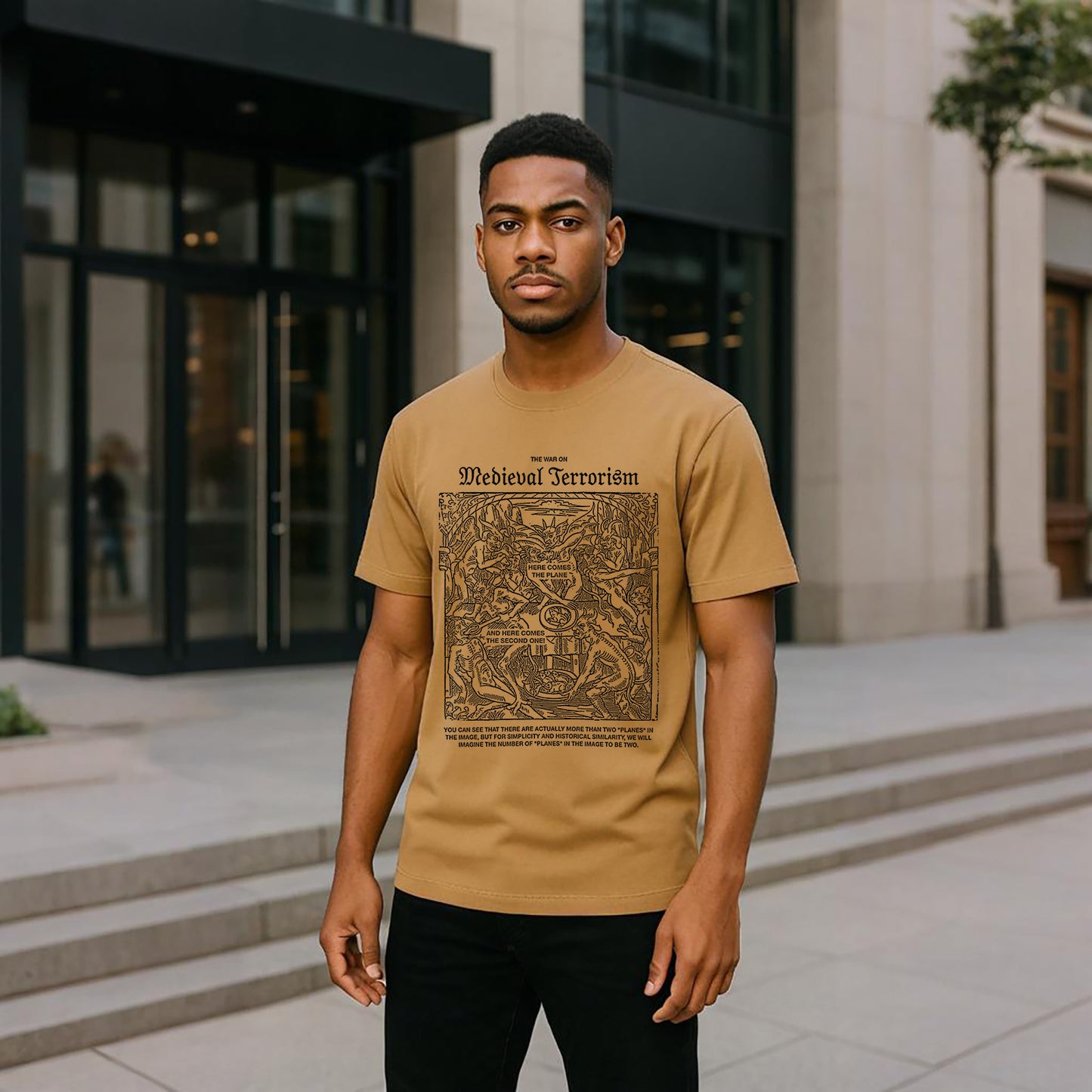 Medieval Terror Neck Short-Sleeve T-Shirt Soft & Breathable