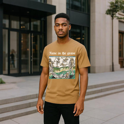 Rave in the Grave Neck Short-Sleeve T-Shirt Soft & Breathable