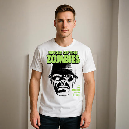 BIG HEAD ZOMBIE Crew Neck Short-Sleeve T-Shirt Soft & Breathable