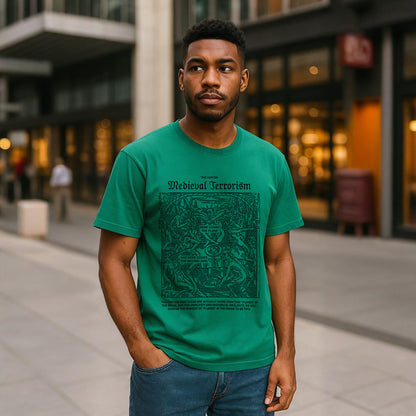 Medieval Terror Neck Short-Sleeve T-Shirt Soft & Breathable