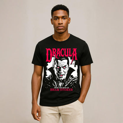 BRAM'S DRACULA Crew Neck Short-Sleeve T-Shirt Soft & Breathable