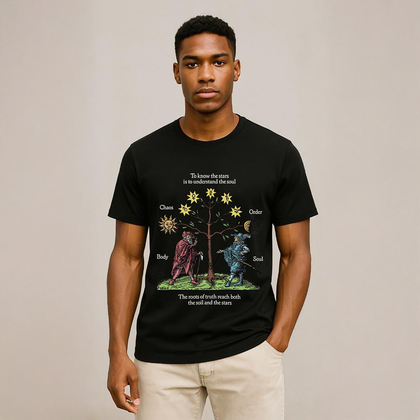 Roots of Truth Neck Short-Sleeve T-Shirt Soft & Breathable
