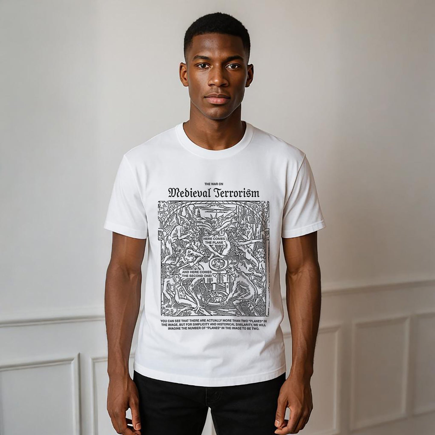 Medieval Terror Neck Short-Sleeve T-Shirt Soft & Breathable