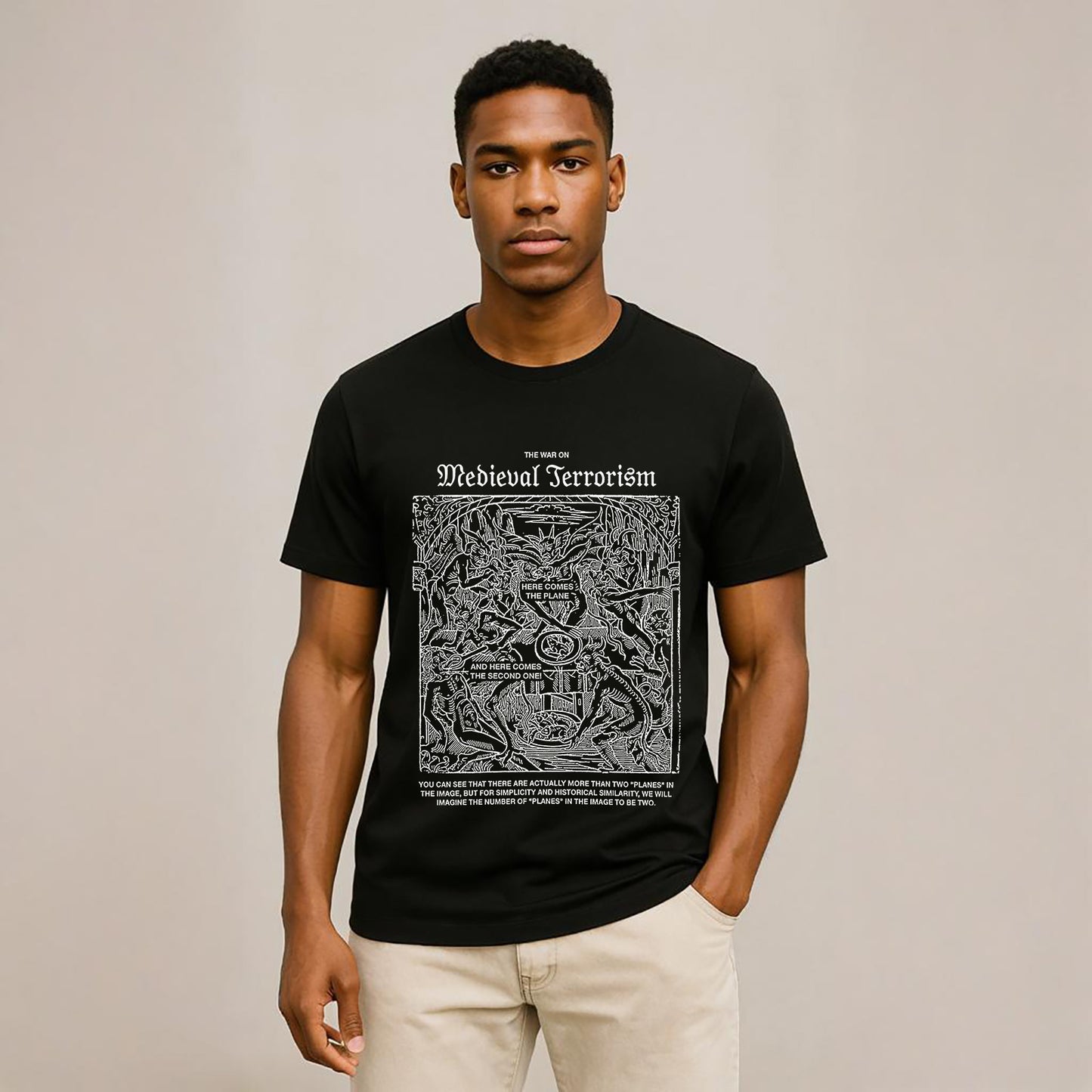 Medieval Terror Neck Short-Sleeve T-Shirt Soft & Breathable