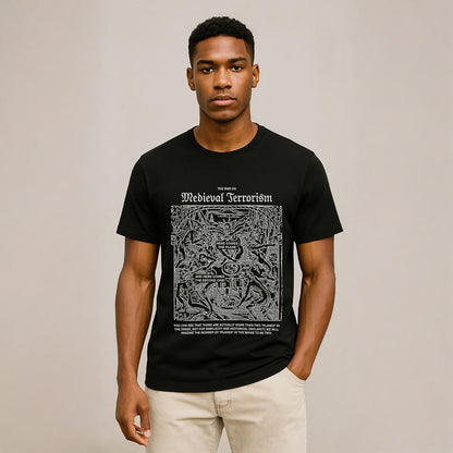Medieval Terror Neck Short-Sleeve T-Shirt Soft & Breathable