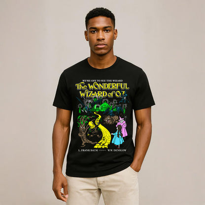 The Wonderful Wizar Of OZ Illustrations T-Shirt Soft and Breathable