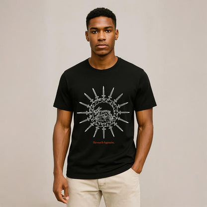 Nervous & Aggressive Neck Short-Sleeve T-Shirt Soft & Breathable