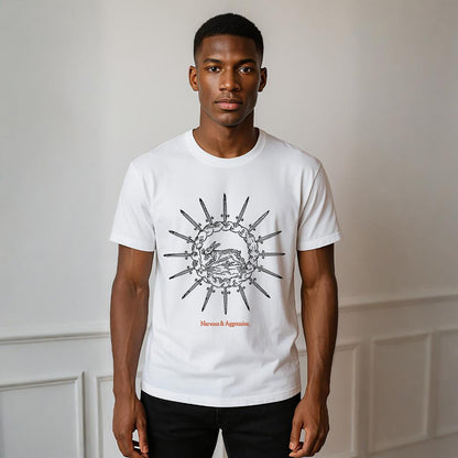 Nervous & Aggressive Neck Short-Sleeve T-Shirt Soft & Breathable