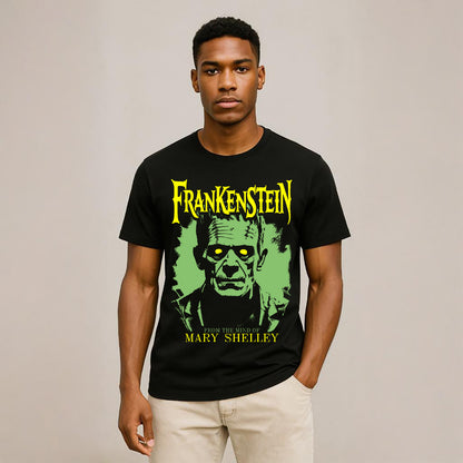 MARY'S FRANKENSTEIN Crew Neck Short-Sleeve T-Shirt Soft & Breathable