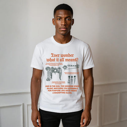 What It All Means Neck Short-Sleeve T-Shirt Soft & Breathable
