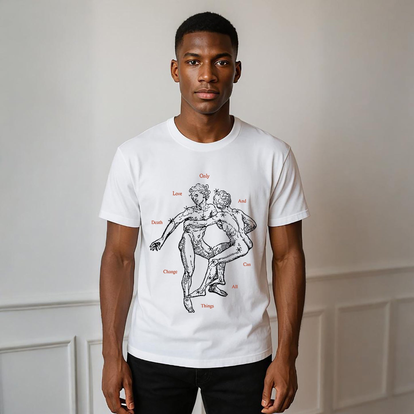 Love And Death Tee Neck Short-Sleeve T-Shirt Soft & Breathable