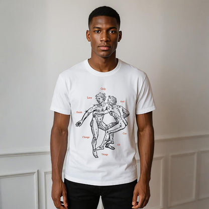 Love And Death Tee Neck Short-Sleeve T-Shirt Soft & Breathable