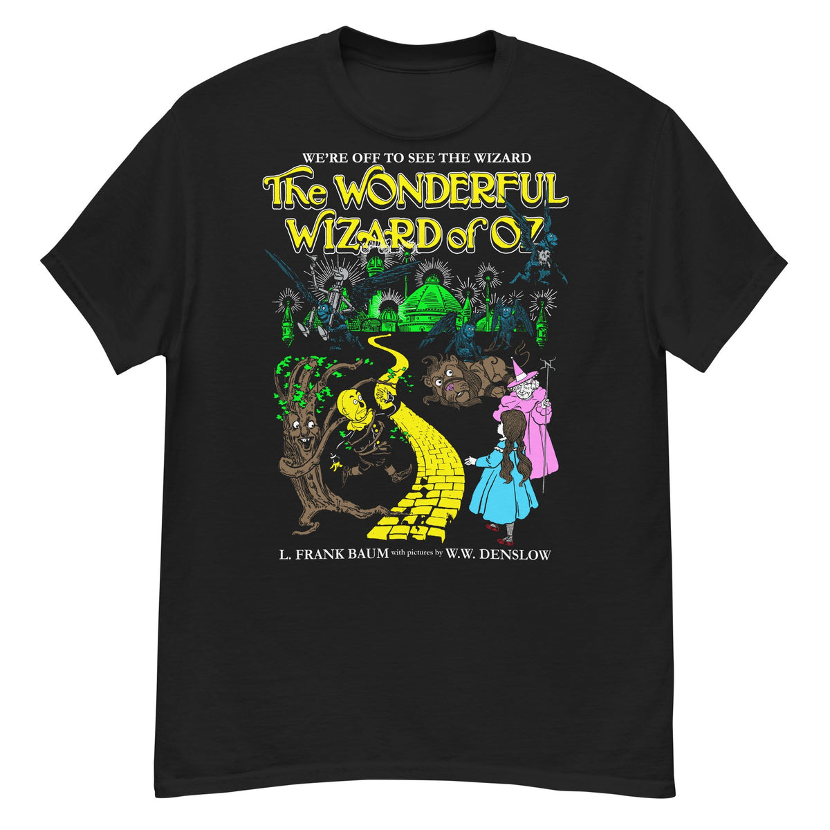 The Wonderful Wizar Of OZ Illustrations T-Shirt Soft and Breathable