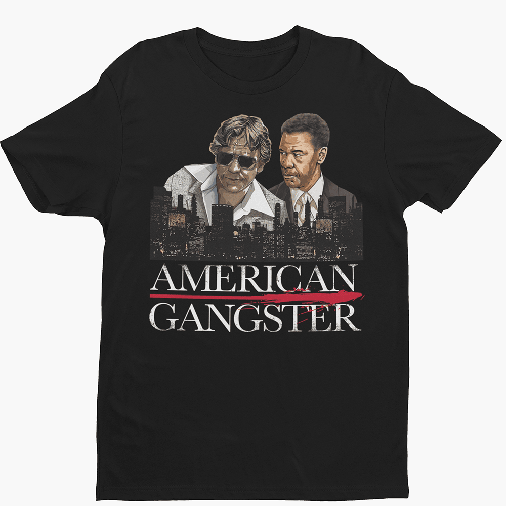American Gangster Premium Crew Neck Short-Sleeve T-Shirt Soft & Breathable