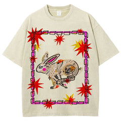 Trapped Rabbit Unisex Vintage Washed Tee